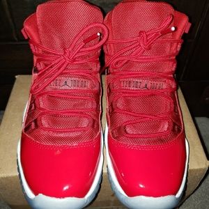 All Red Retro 11s